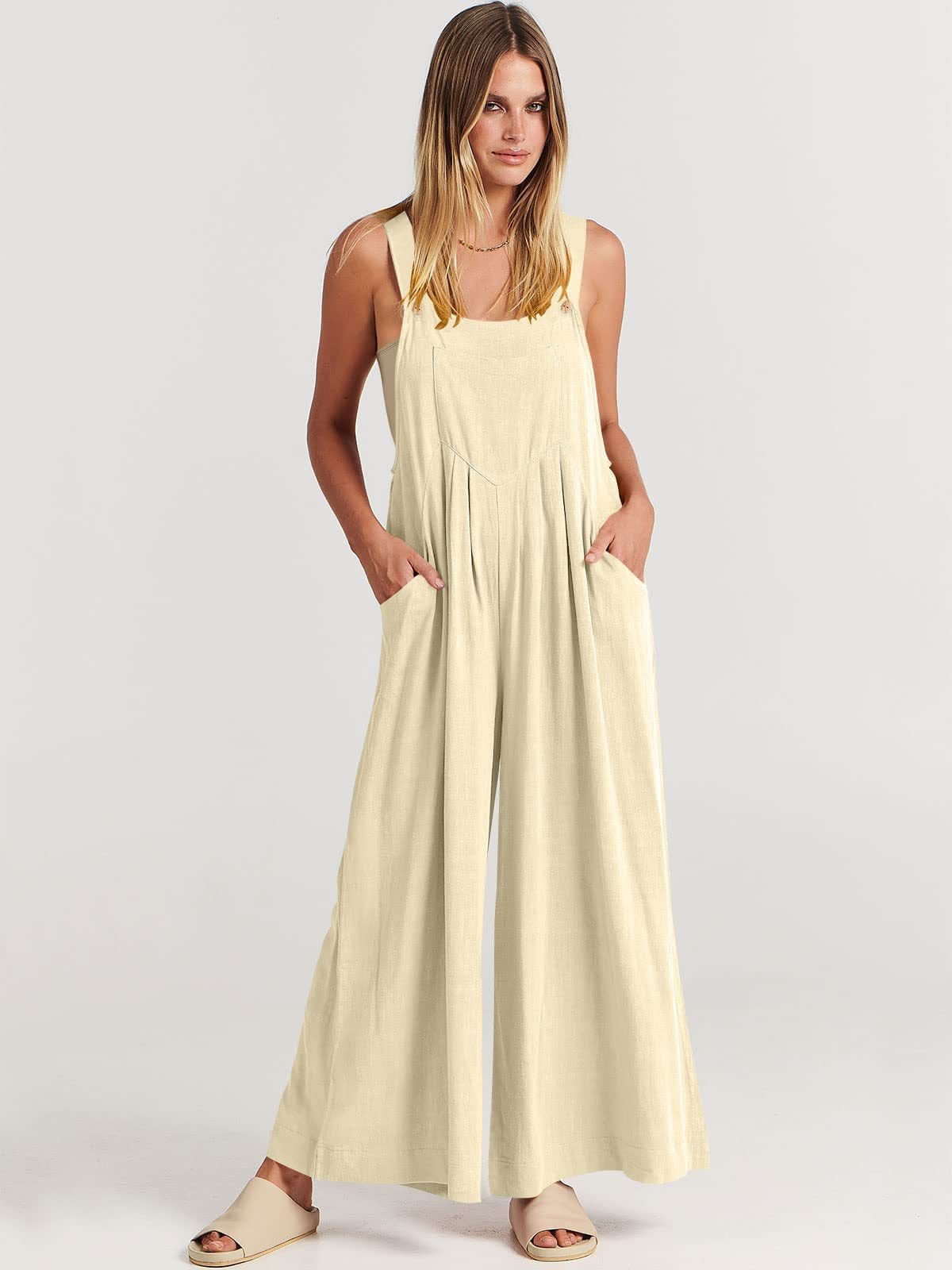 Combinaison polyvalente Nathalie Jaune-Beige pour femmes modernes | Élégance et qualité de tissu
