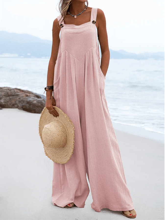 Combinaison polyvalente Nathalie Rose clair pour femmes modernes | Design flatteur et silhouette moderne