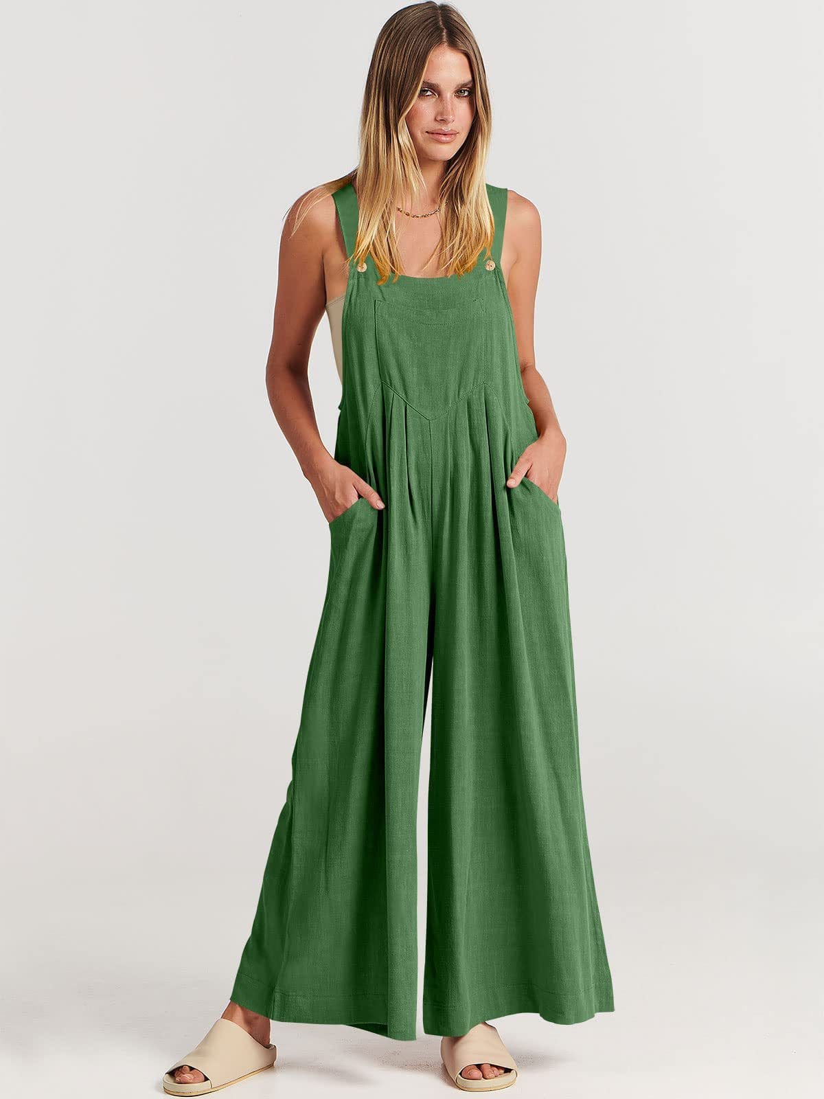 Combinaison polyvalente Nathalie Vert pin pour femmes modernes | Style polyvalent et confort respirant