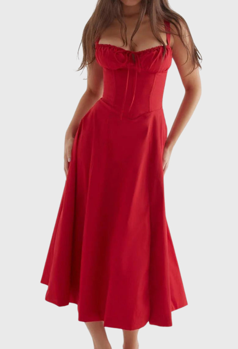 Robe d'Été à Fleurs Nathalie - Élégance et Confort pour Occasions Spéciales t