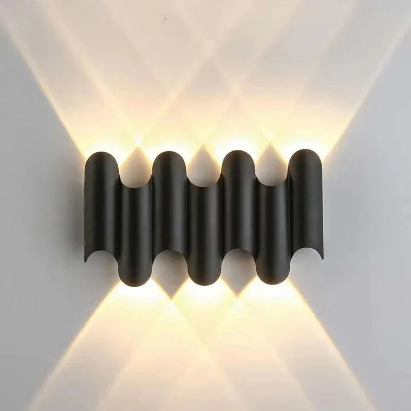 Applique Murale Moderne Noir 7W - Éclairage Intérieur Chaleureux et Moderne t