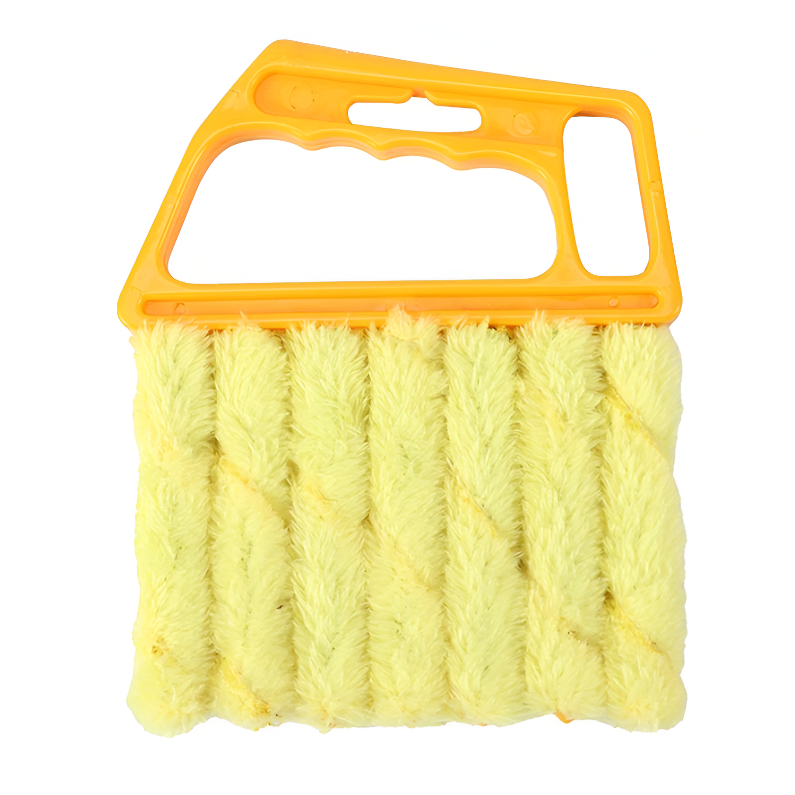 Nettoyeur de poussière en microfibre lavable pour fenêtres - Design pratique et durable en jaune