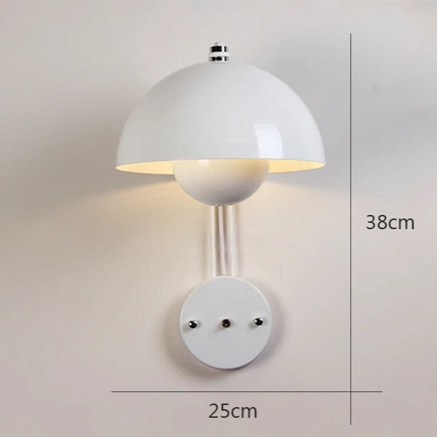Lampe Murale Champignon NightBud Blanc - Éclairage Moderne et Design Minimaliste
