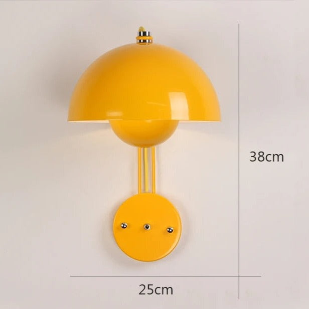 Lampe Murale Champignon NightBud Jaune - Éclairage Nocturne et Ambiance Cosy dog