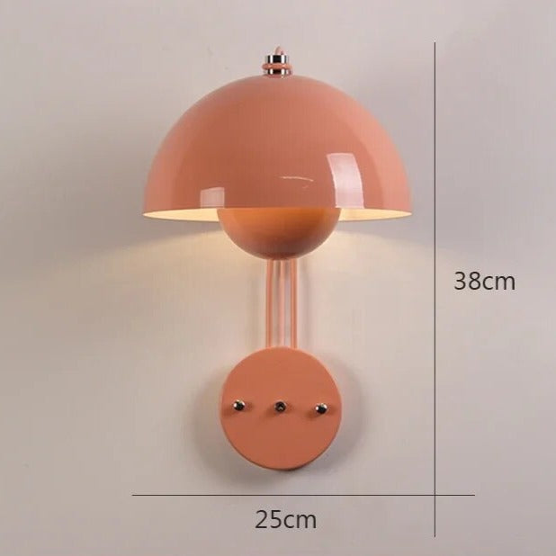 Lampe Murale Champignon NightBud Rose - Installation Facile et Décoration Intérieure