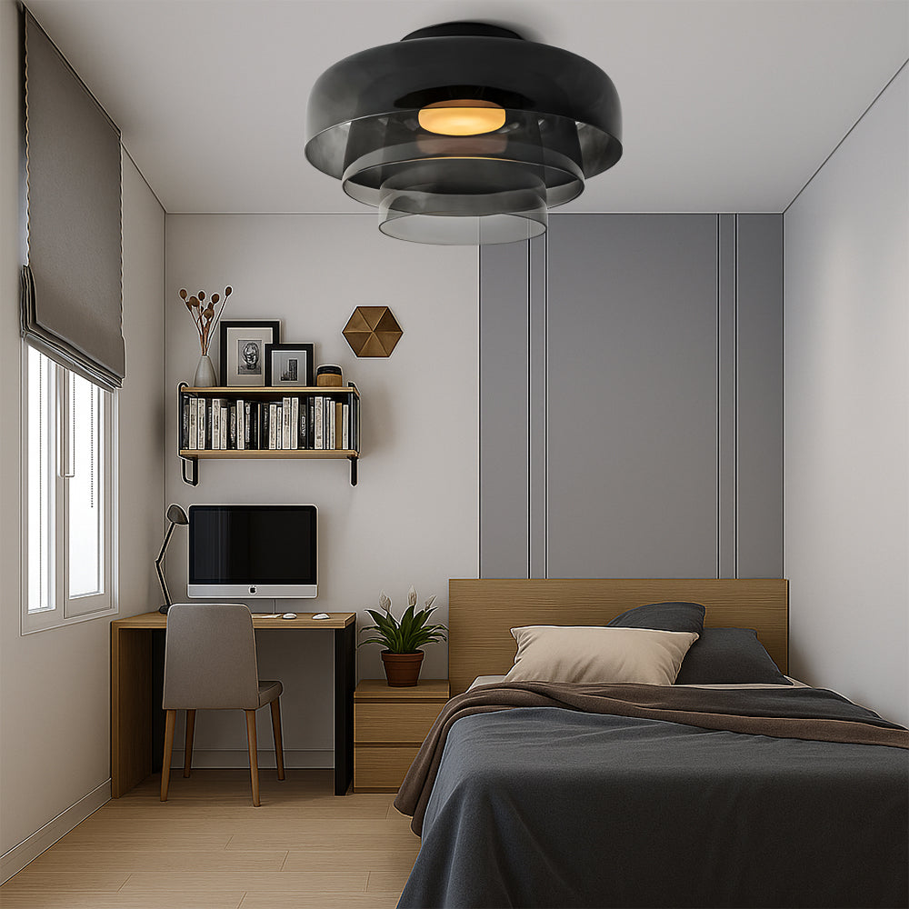 Lampe pendante nordique Bauhaus en verre