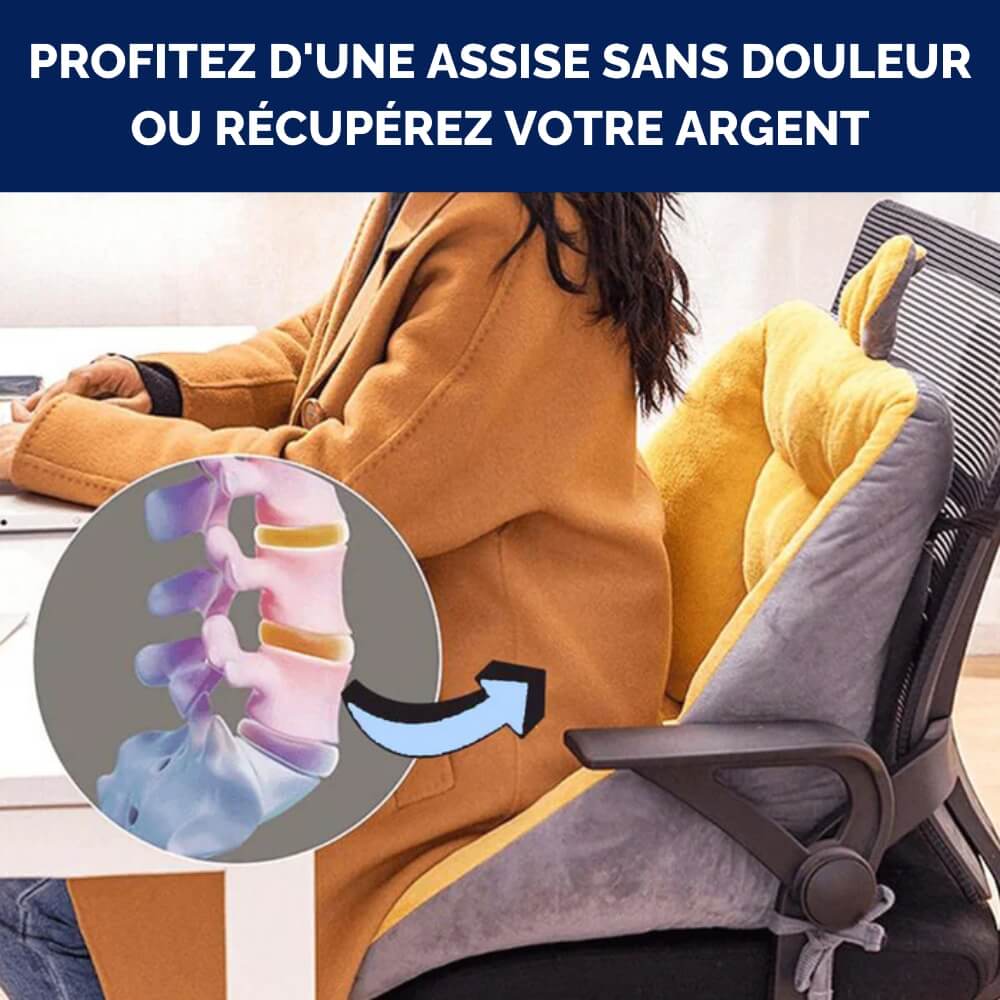 Coussin Coccyx Ergonomique NuageDouceur • Confort Suprême - Conception Ergonomique °