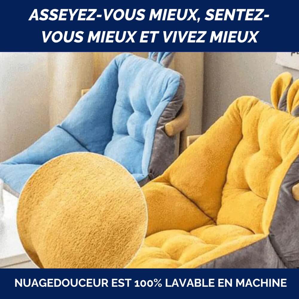 Coussin Coccyx Ergonomique NuageDouceur • Confort Suprême - Mousse à Mémoire de Forme