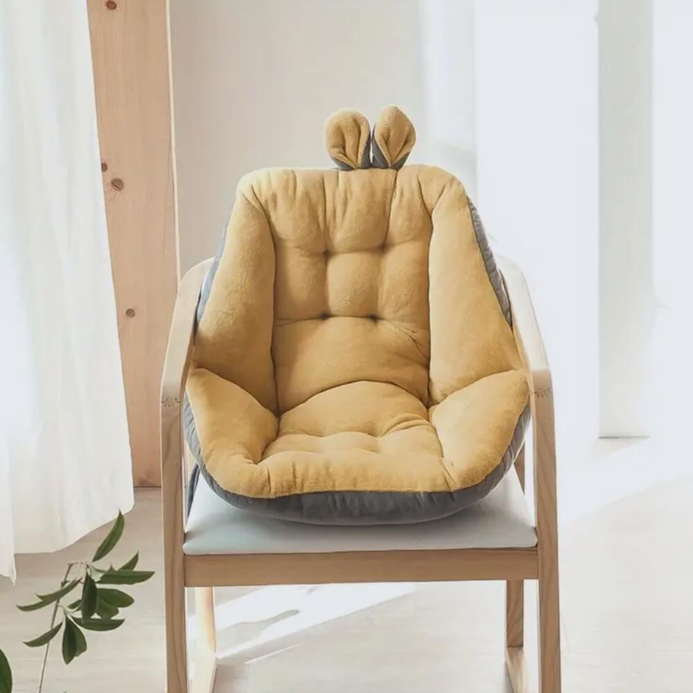 Coussin Coccyx Ergonomique NuageDouceur • Confort Suprême - Jaune Design Innovant