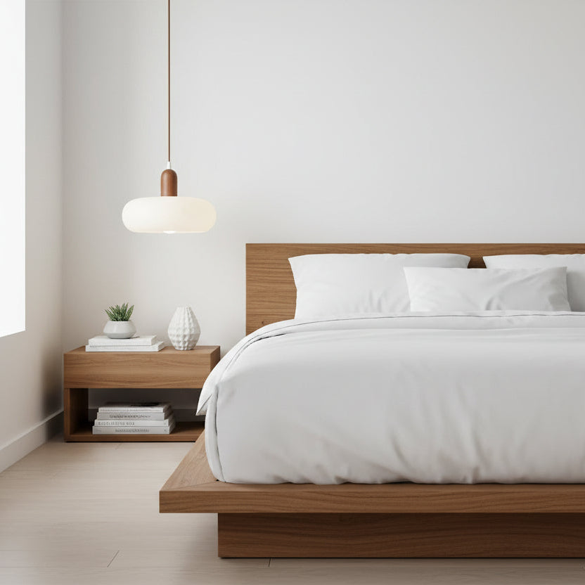 Lampe pendante crème nordique