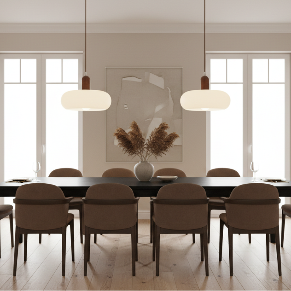 Lampe pendante crème nordique