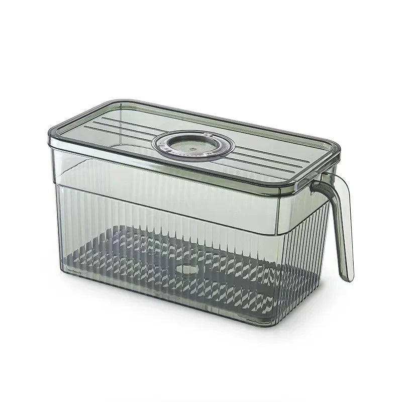 Boîte de Rangement pour Réfrigérateur Vert - Boîte Multifonctionnelle Organisation Fruits Légumes