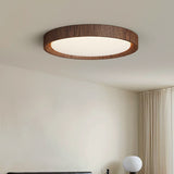 Plafonnier en bois foncé