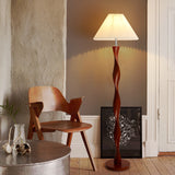 Lampadaire japonais en noyer