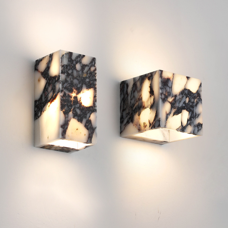 Marble Cube wall sconce