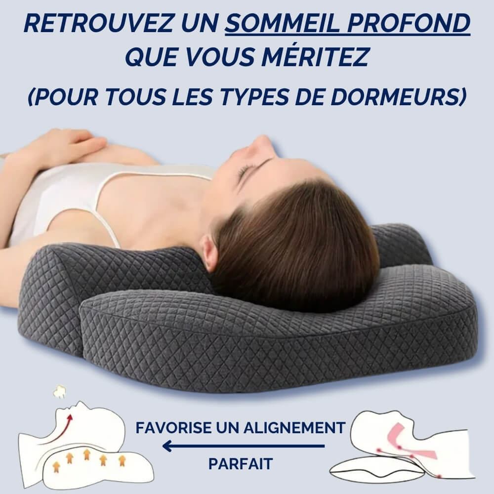 OreillerCalme • Évasion Relaxante pour un alignement parfait de la colonne dog tr