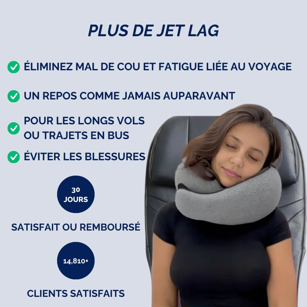 OreillerNomade Soutien Relaxant - Ajustement Personnalisé et Transport Facile