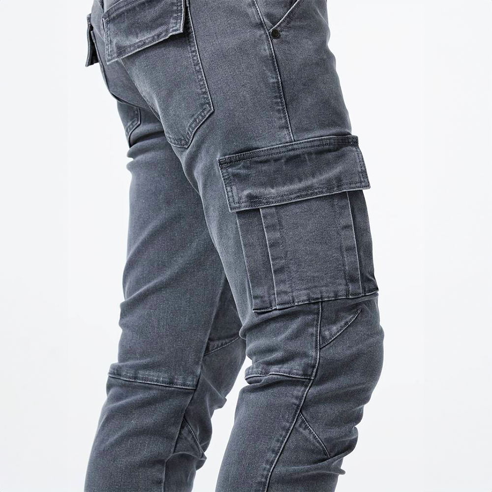 Jean Cargo en Denim Urbain ajustement parfait confort supérieur denim premium design polyvalent fibres flexibles jeans cargo mode décontractée mouvement libre streetwear tendance style urbain