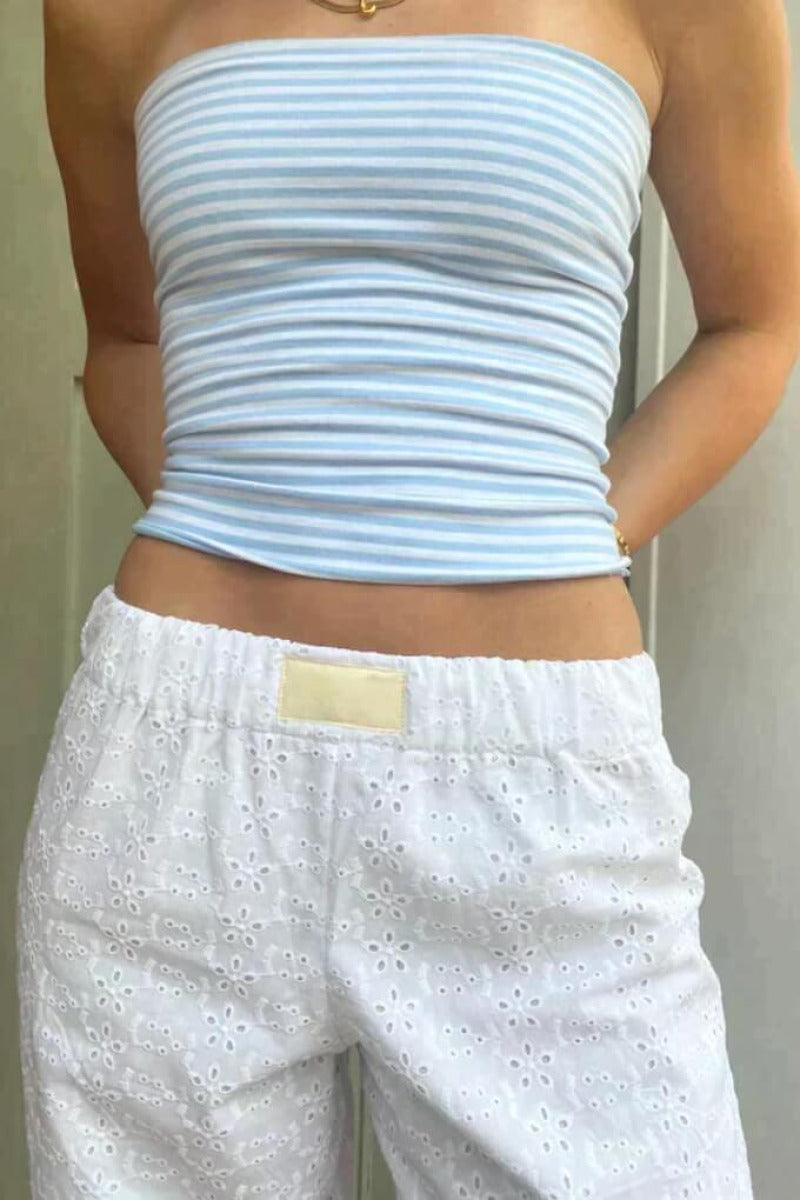 Pantalon Mona Édition Limitée - Confortable et léger en Blanc pour femme trav