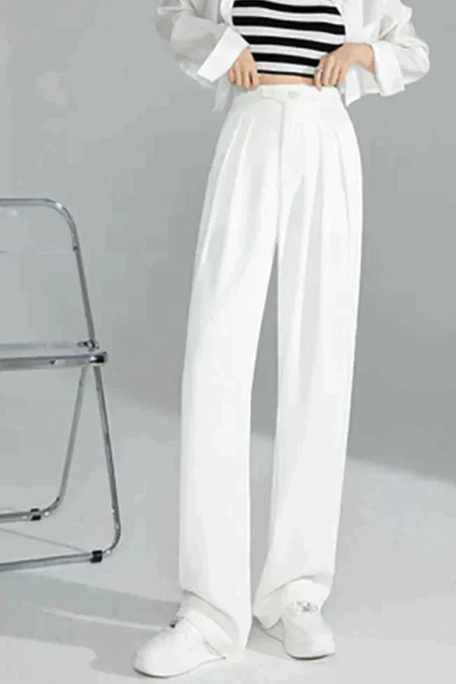 Pantalon Blanc Élégant et Confortable | Pantalon Polyvalent, Style Moderne tr