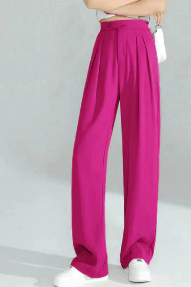 Pantalon Fushia Élégant et Confortable | Mode Printemps, Tissu de Qualité tra