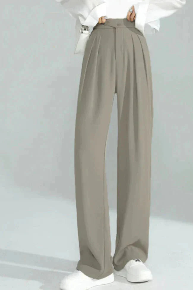 Pantalon Gris Élégant et Confortable | Pantalon Polyvalent, Confortable trave