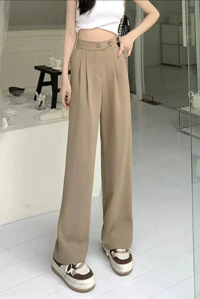 Pantalon Marron Élégant et Confortable | Tissu de Qualité, Style Moderne trav