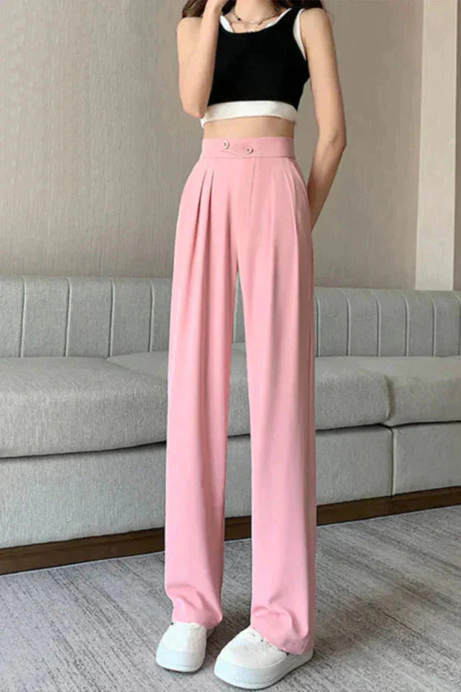 Pantalon Rose Élégant et Confortable | Style Moderne, Pantalon Infroissable t