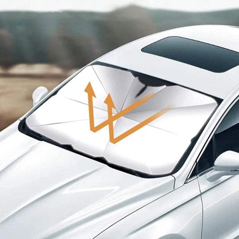 Pare soleil de voiture pliant - Tiges métalliques | Protection contre chaleur