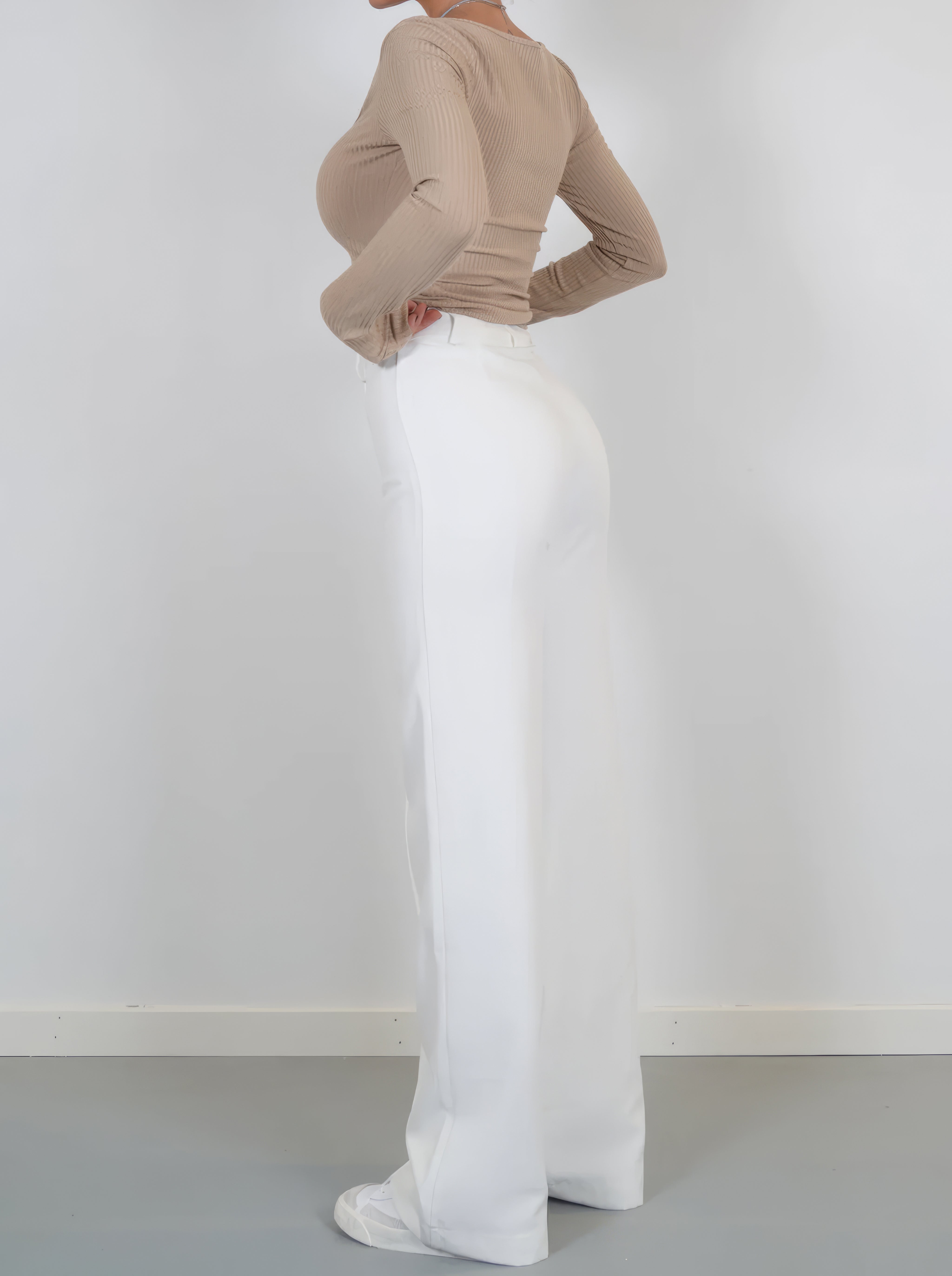 Pantalon large taille haute Pauline - Confort exceptionnel et coupe flatteuse