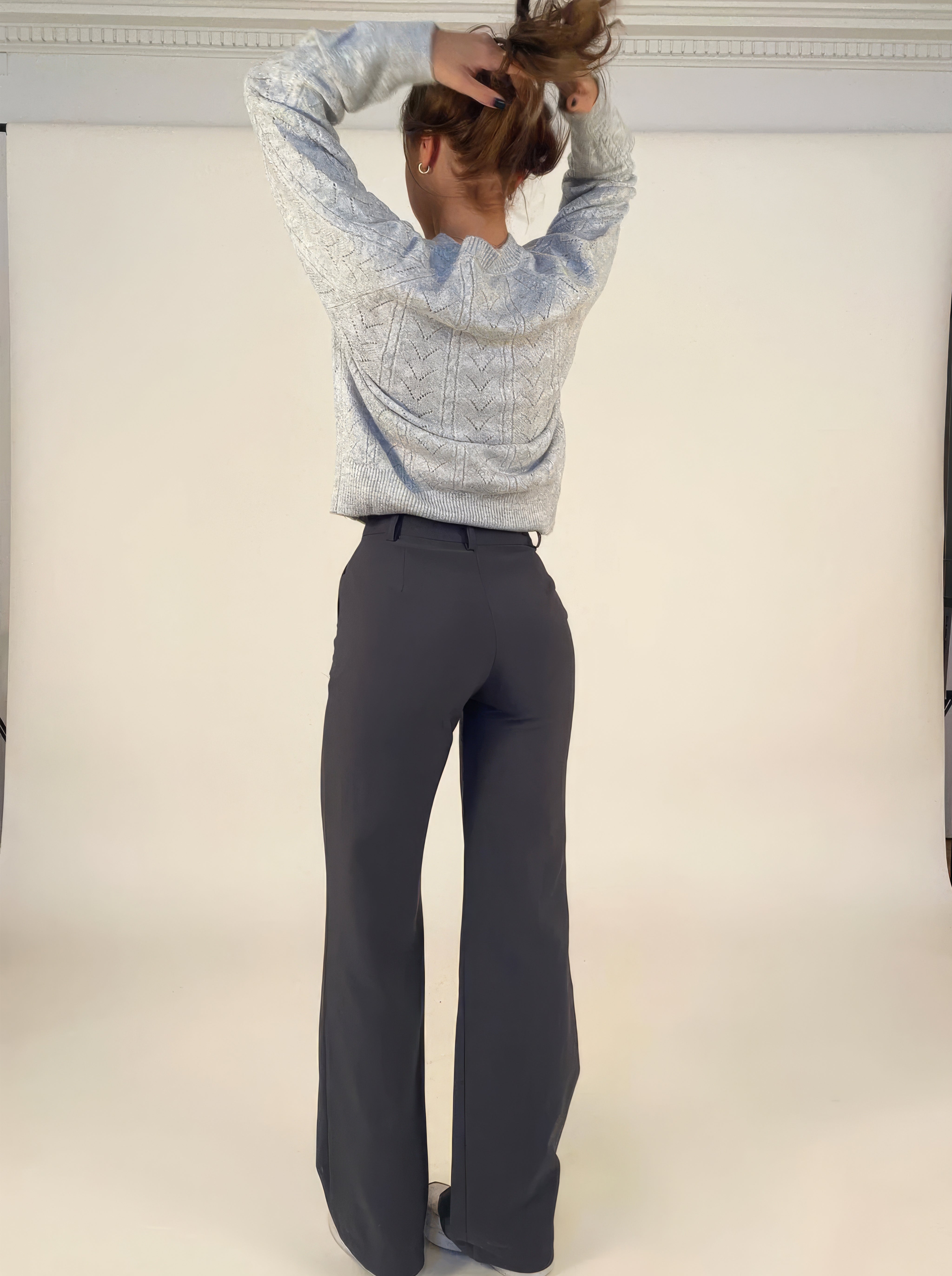 Pantalon large taille haute Pauline - Confort exceptionnel et coupe flatteuse dog