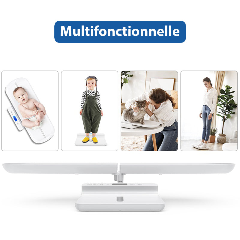 Balance Multifonctionnelle Polyvalente pour Mesurer et Suivre la Croissance de Bébé