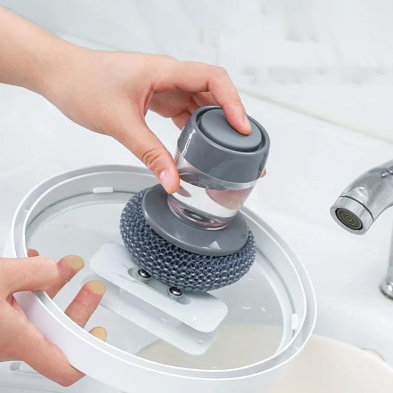 Pinceau de distribution de savon de cuisine - Brosse distributrice de savon pratique pour cuisine