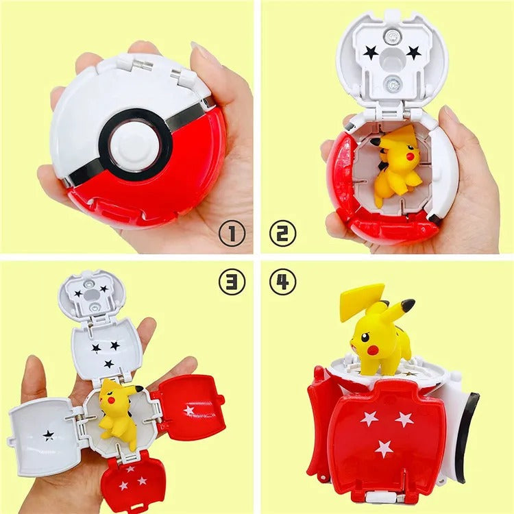 Jouet interactif Pokemon avec pokeballs pop action - Jeu familial passionnant dog