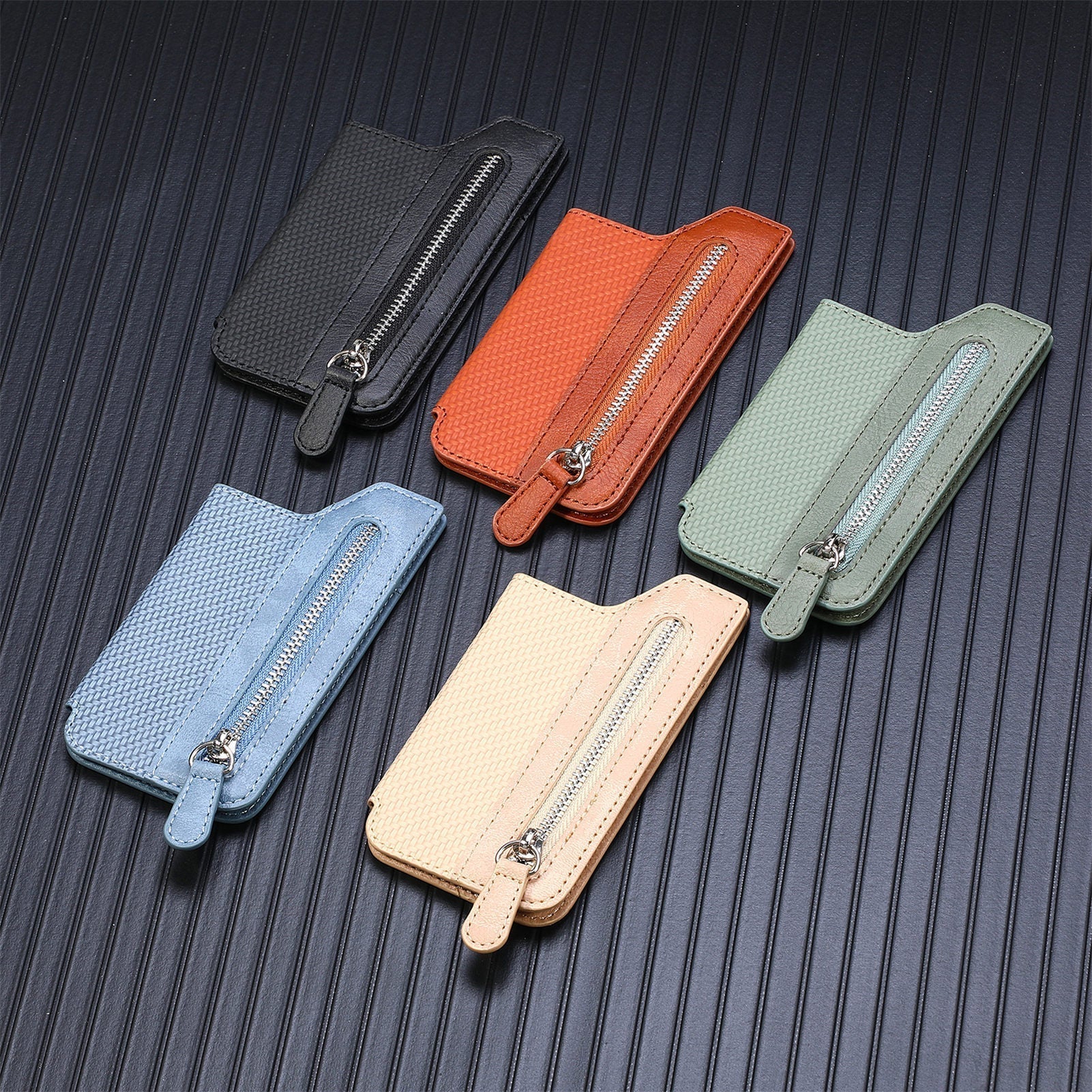 Portefeuille Slick'N'Go en cuir pu élégant - Accessoires téléphone et support intégrés