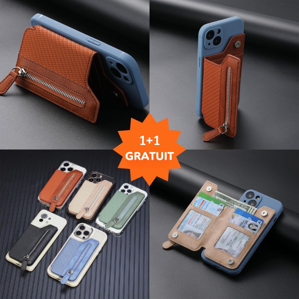 Portefeuille Slick'N'Go marron élégant