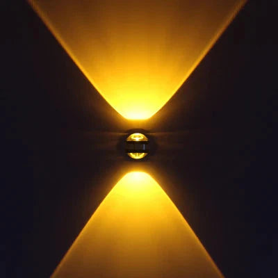 Applique Murale LED en Cristal - Lumière Jaune Chaleureuse et Accueillante tr