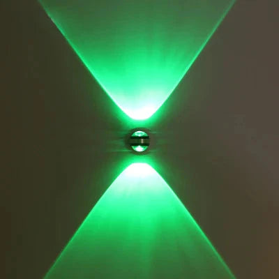 Applique Murale LED en Cristal - Lumière Verte Apaisante et Élégante travel b