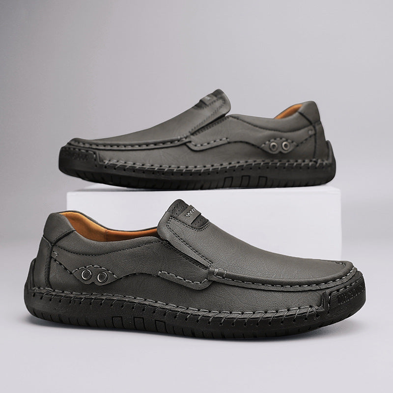 Chaussures en Cuir Véritable Romain, confortables avec semelles antidérapantes do
