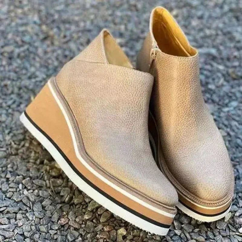 Bottines En Cuir à La Mode Ruby, confort durable et style élégant pour femmes