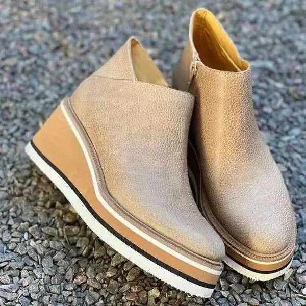 Bottines En Cuir à La Mode Ruby, confort durable et style élégant pour femmes dog