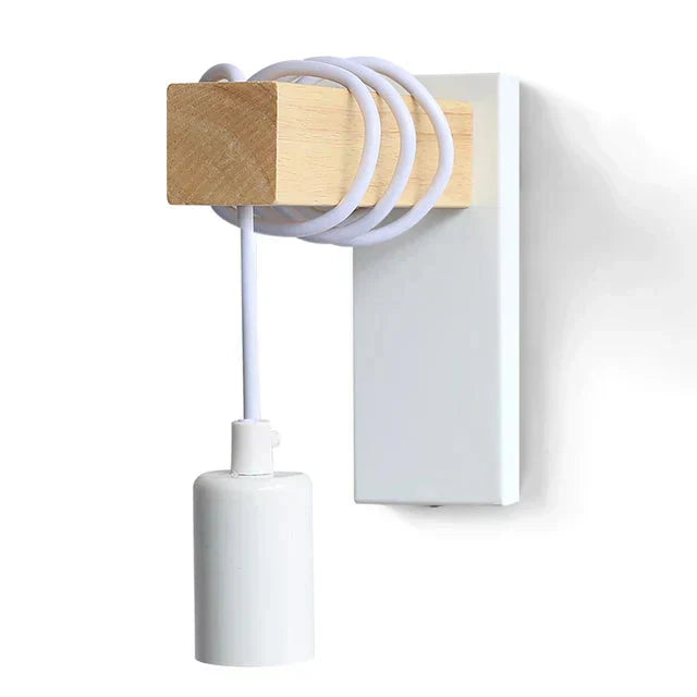 Applique Murale RusticBeam Blanc - Ambiance Conviviale et Chaleureuse travel