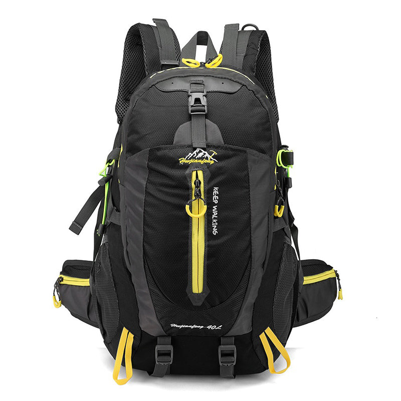Sac à Dos Randonnée Imperméable 40L - Femme Homme Noir, durable et léger pour trekking