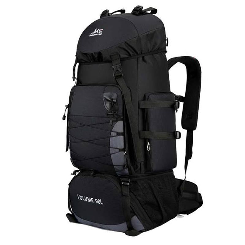 Sac à Dos Trekking 90L Noir - Confortable, Léger, Robuste pour vos aventures