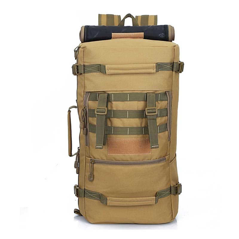 Sac à Dos Ultra Résistant 50L avec poche à eau intégrée pour hydratation - Qualité Militaire, Camping