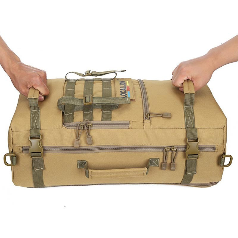 Sac à Dos Ultra Résistant 50L avec revêtement déperlant pour protection - Qualité Militaire, Camping