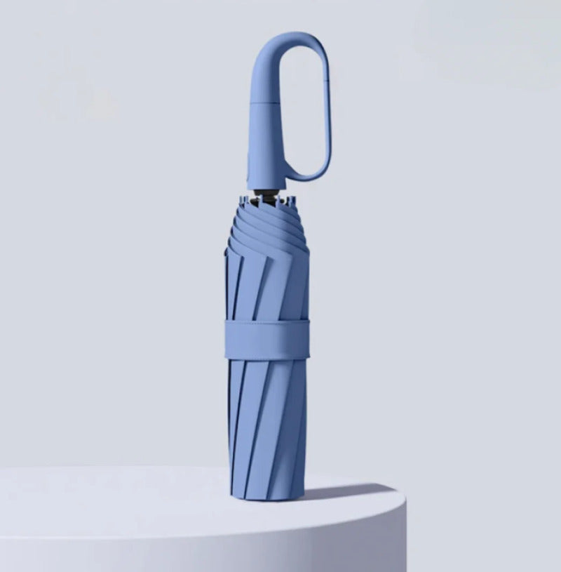 Parapluie Anti-tempête Bleu - Design Compact et Léger pour Randonnée