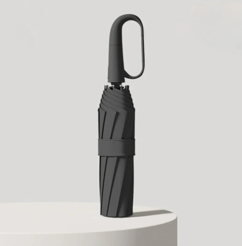 Parapluie Anti-tempête Noir - Réfléchissant et Pliable pour Sécurité Maximale