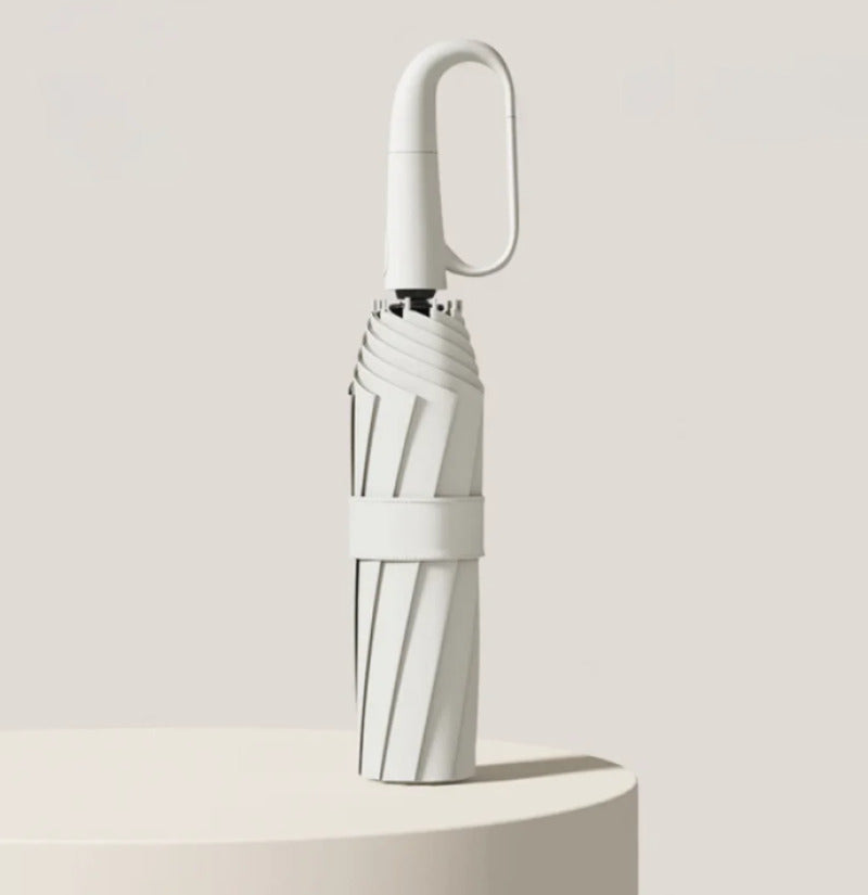 Parapluie Anti-tempête Blanc - Solide et Hydrofuge pour Homme et Femme travel