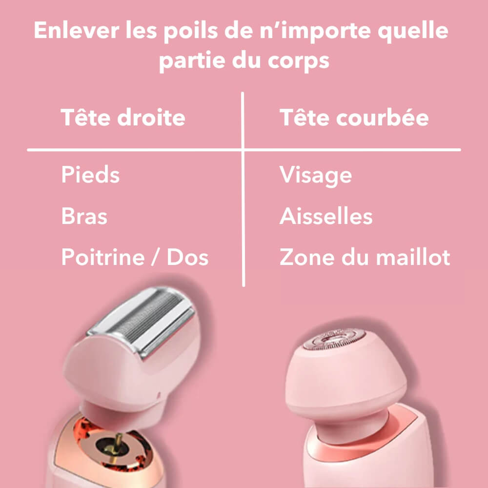 Rasoir Nano SilkySmooth pour une peau douce et soyeuse - Résistant à l'eau, protection maximale